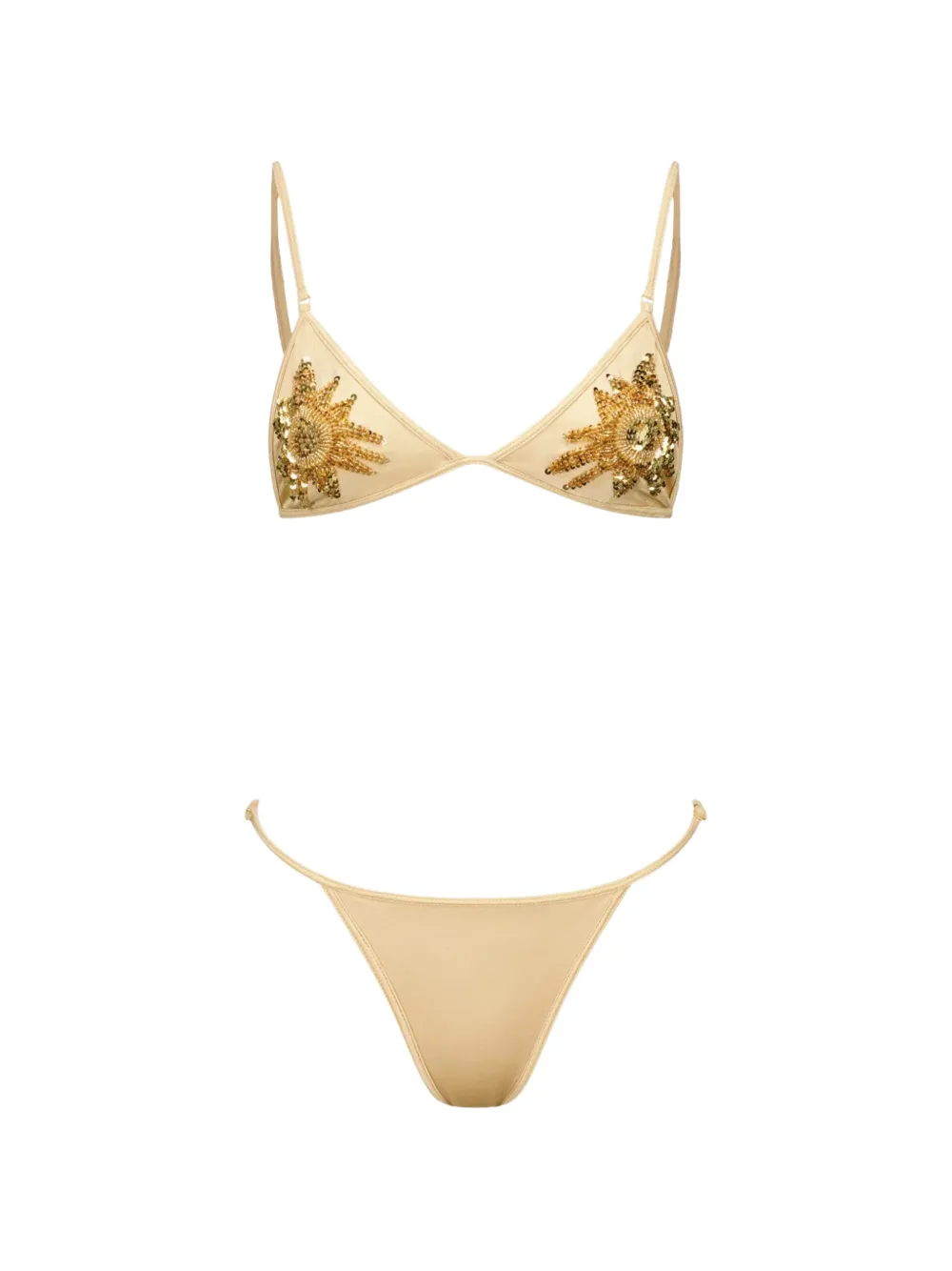 Leslie Amon Cynthia Sun bikini top - Oro