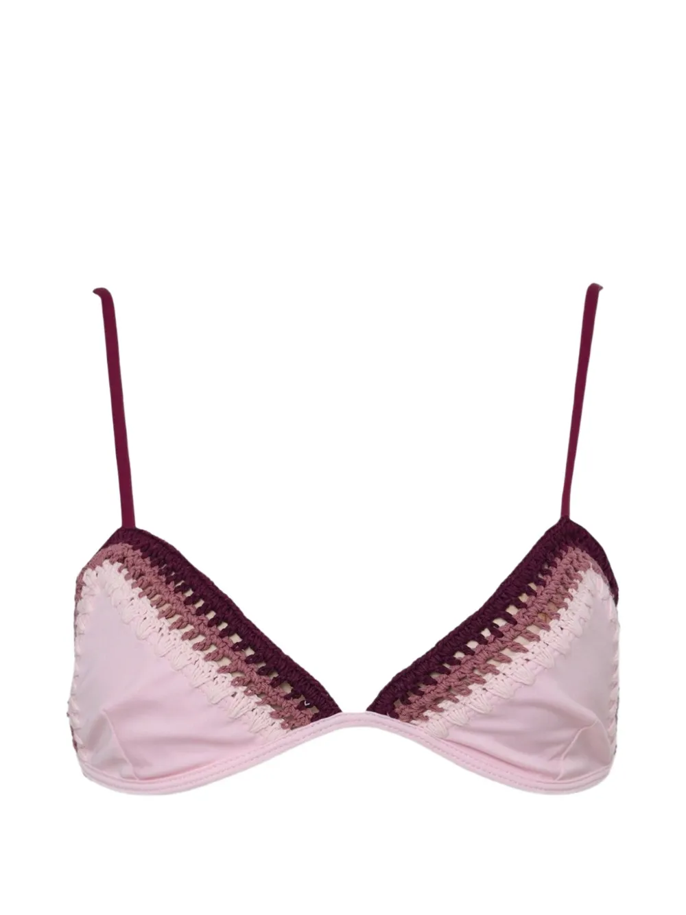 Leslie Amon trimmed bikini top - Rosa