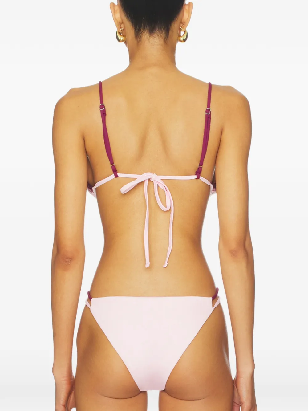 Leslie Amon Bikinitop met zoom Roze