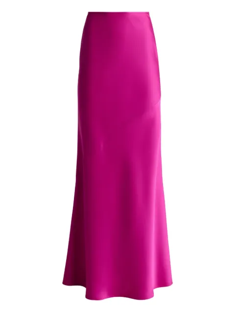 St. John satin maxi skirt