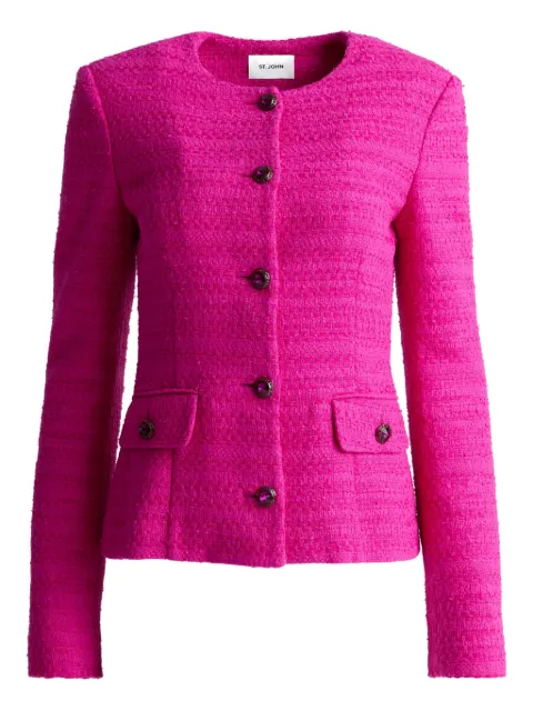 St. John buttoned tweed jacket