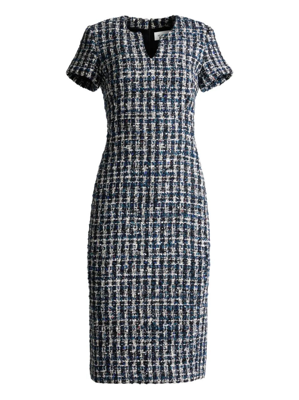 St. John Abito midi in tweed - Blu