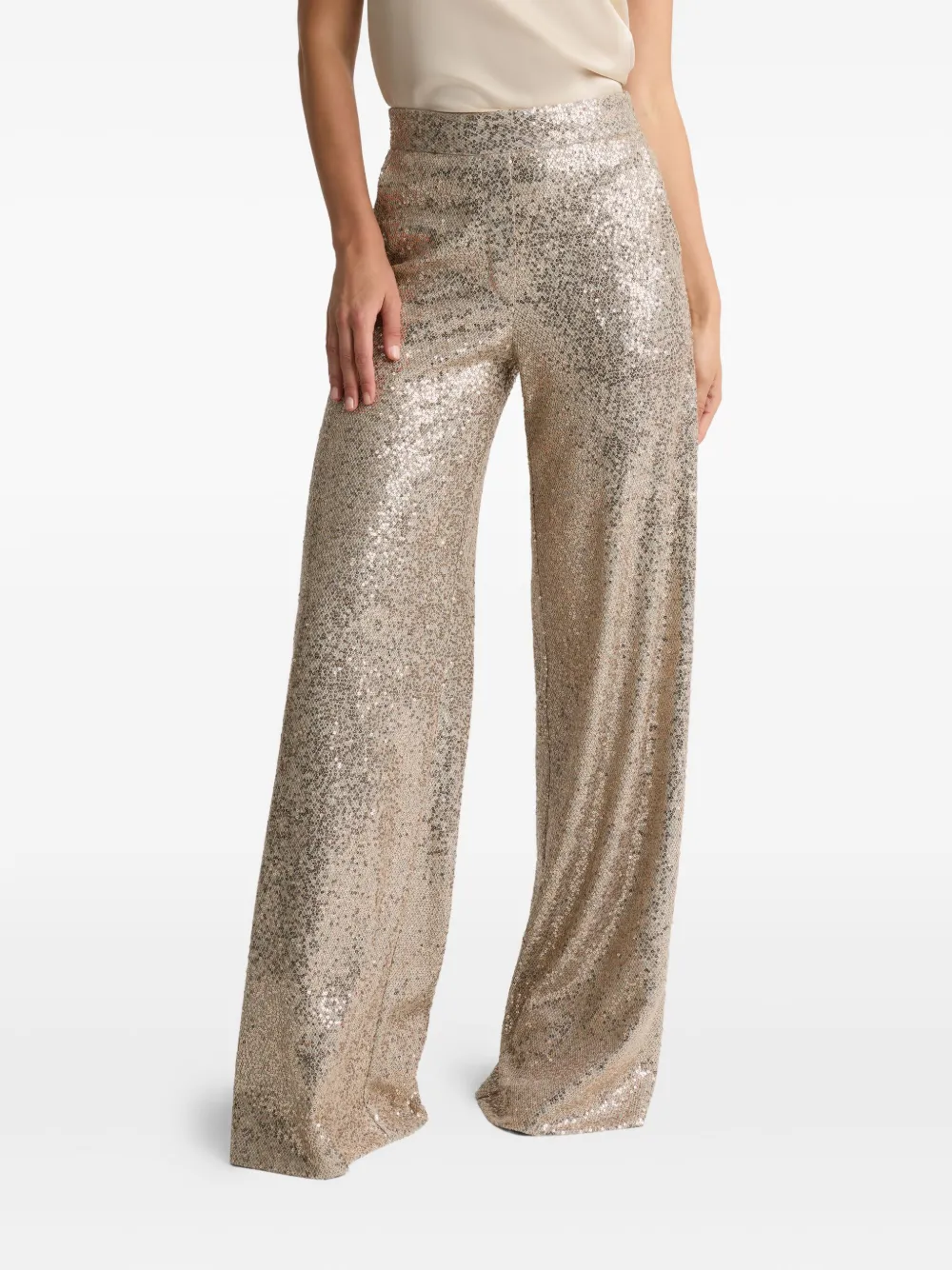  St. John Sequin Trousers - Gold 