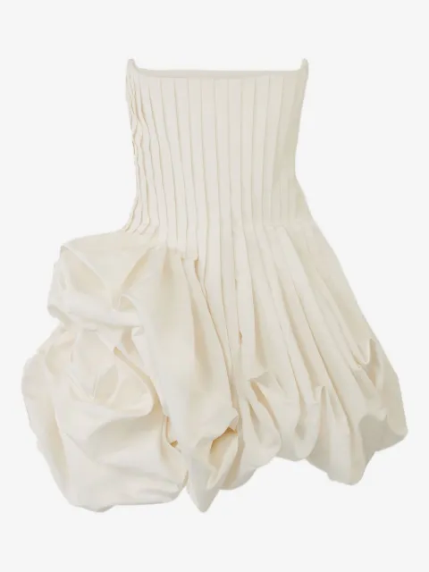 Carolina Herrera vestido corto con pliegues