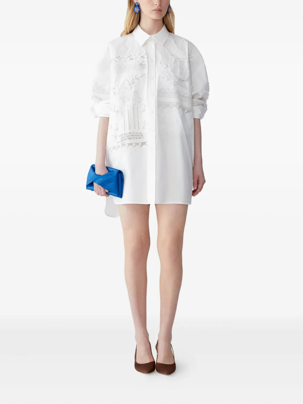 Carolina Herrera Blouse met borduurwerk - Wit