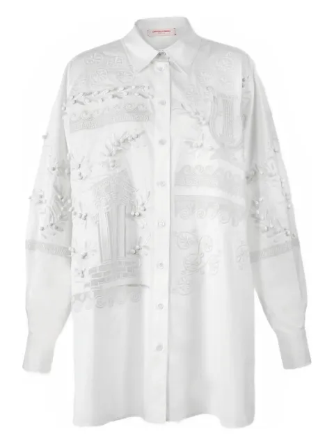 Carolina Herrera embroidered oversized shirt