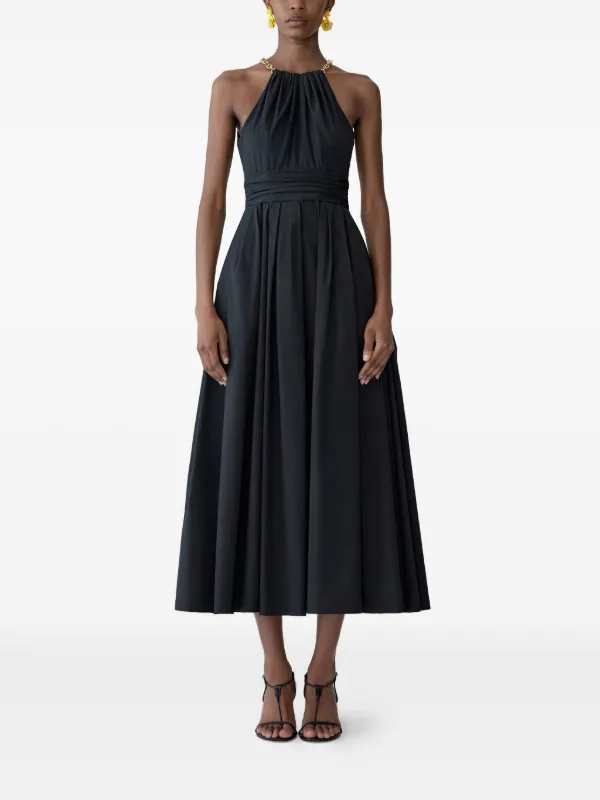 Carolina Herrera Chain-Strap Halterneck Midi Dress Carolina Herrera Chain-Strap Halterneck Midi Dress