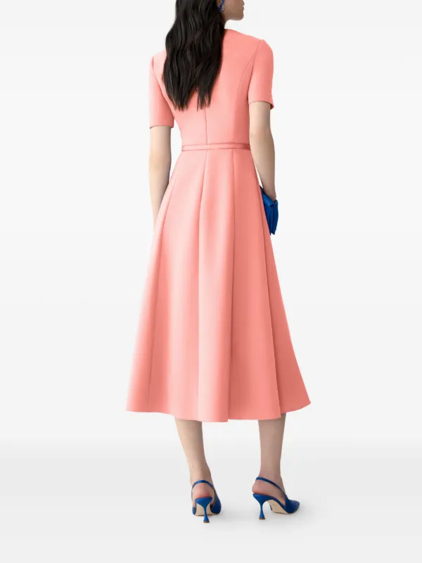 knee length dresses for ladies CAROLINA HERRERA | MIDI DRESS WITH BELT main image 0