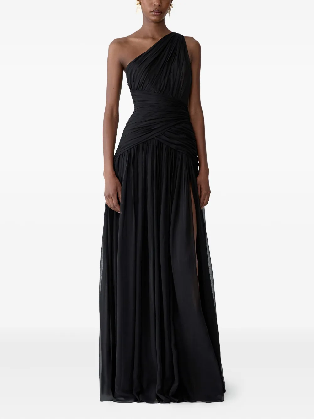 Carolina Herrera Asymmetrische avondjurk - Zwart