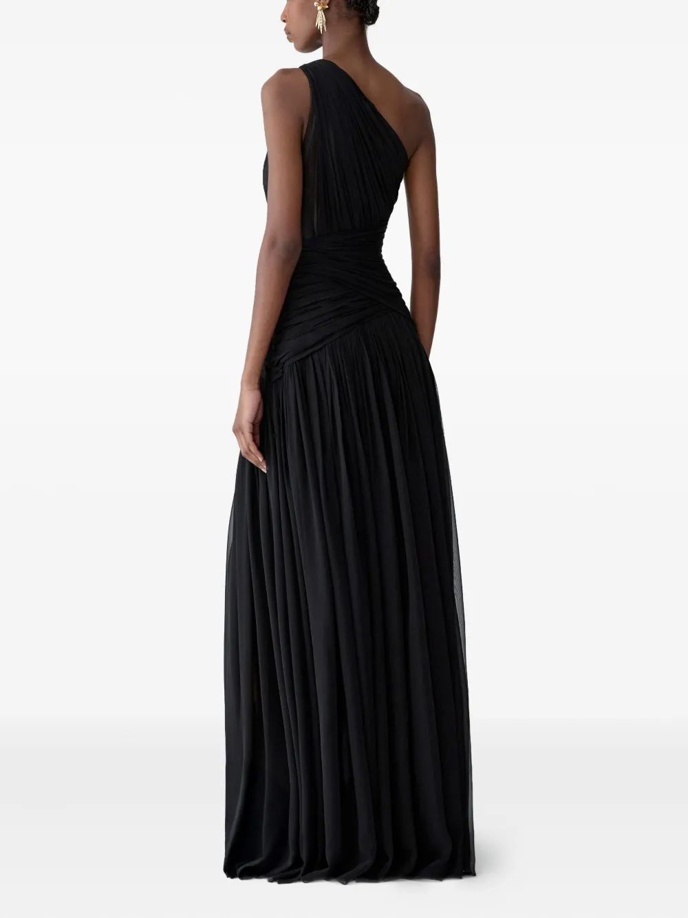Carolina Herrera Asymmetrische avondjurk Zwart