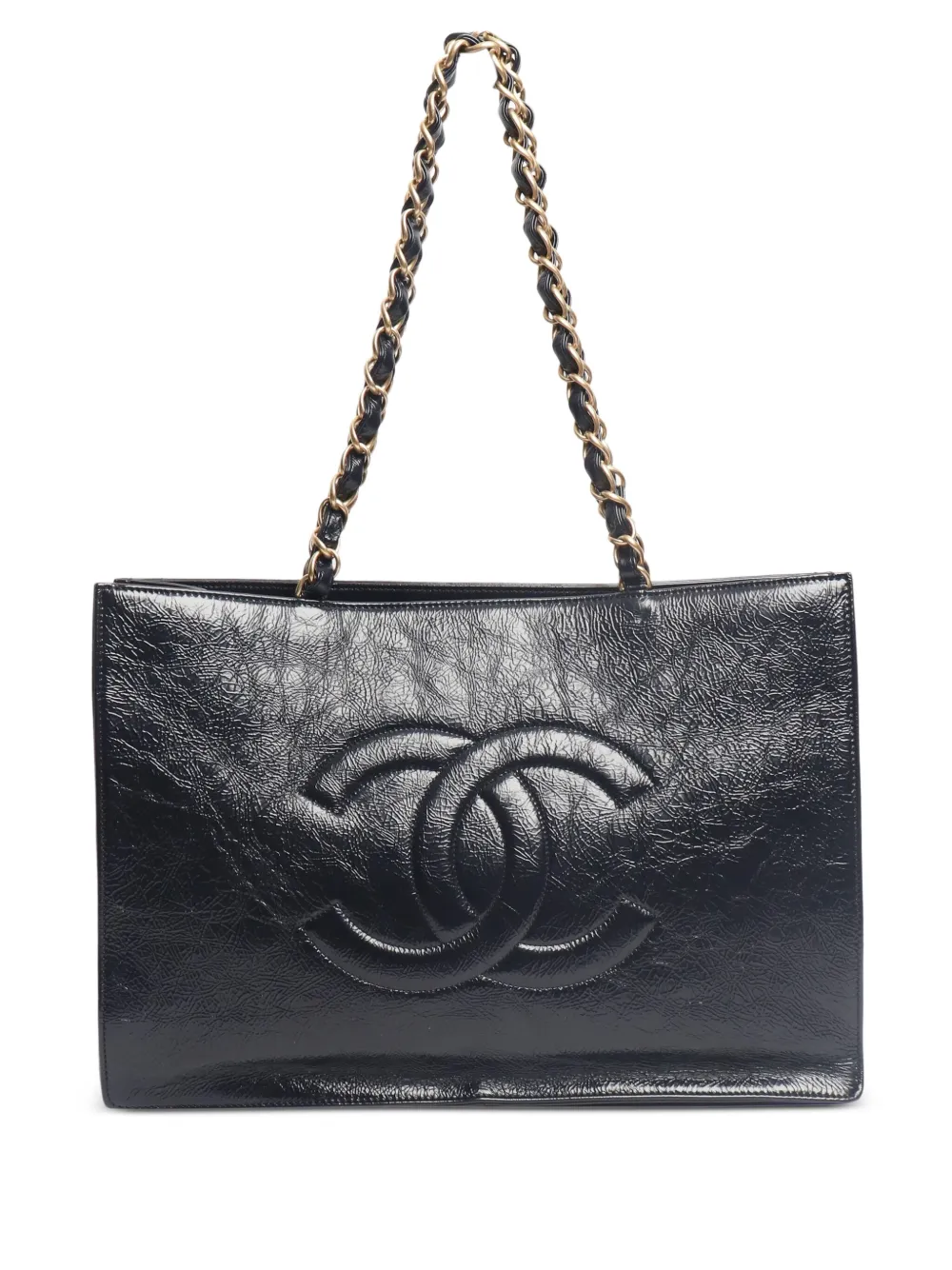 CHANEL Pre-Owned chained timeless tote bag - ブルー