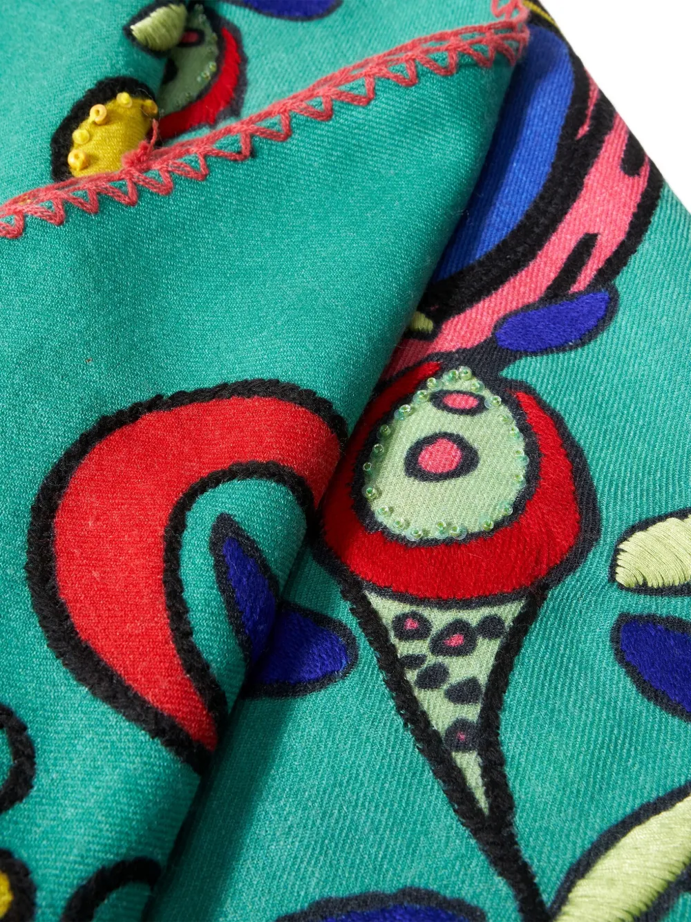 Carolina Herrera Rianna Nina printed scarf - Groen