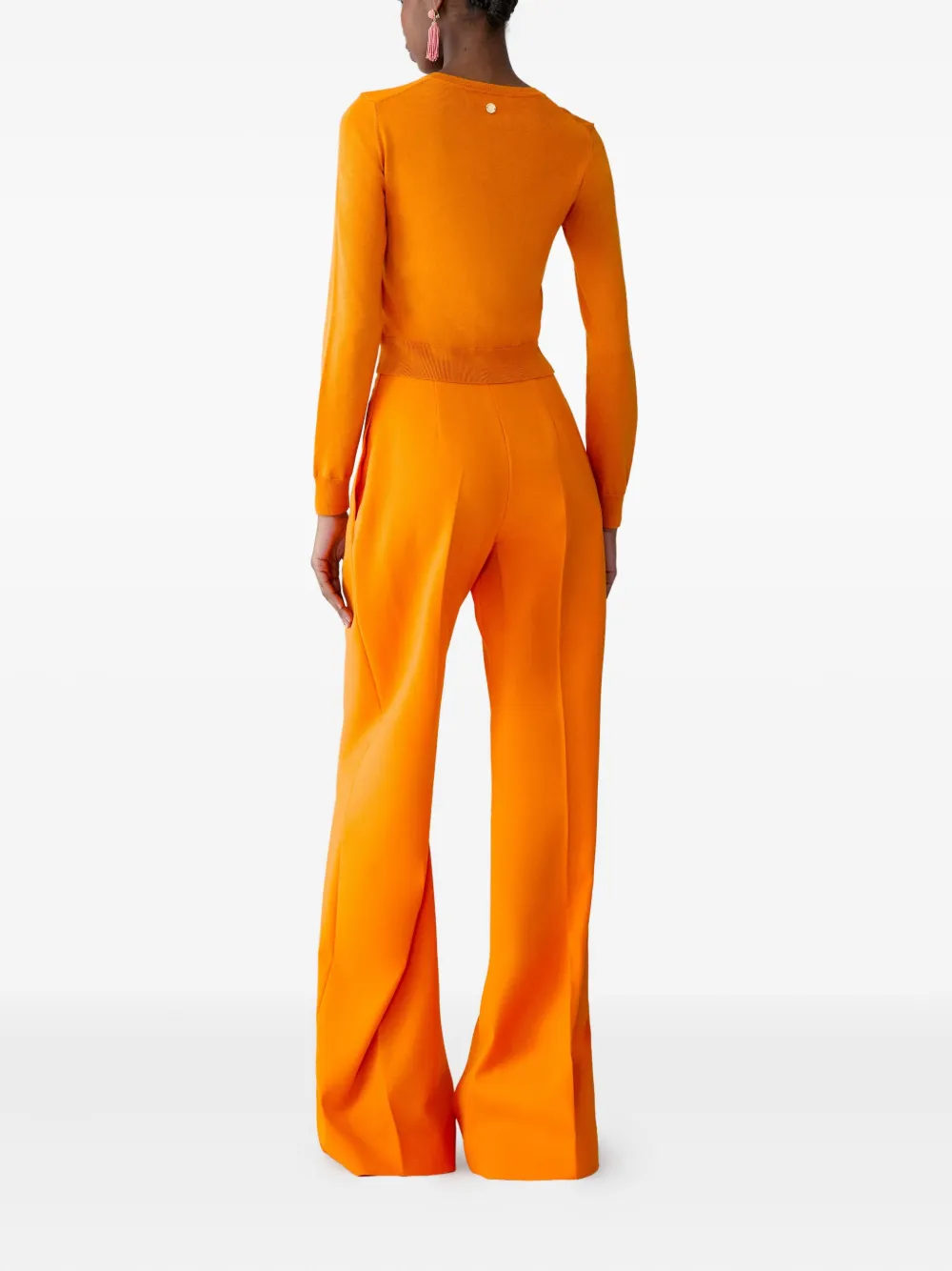 Carolina Herrera Vest met ronde hals Oranje