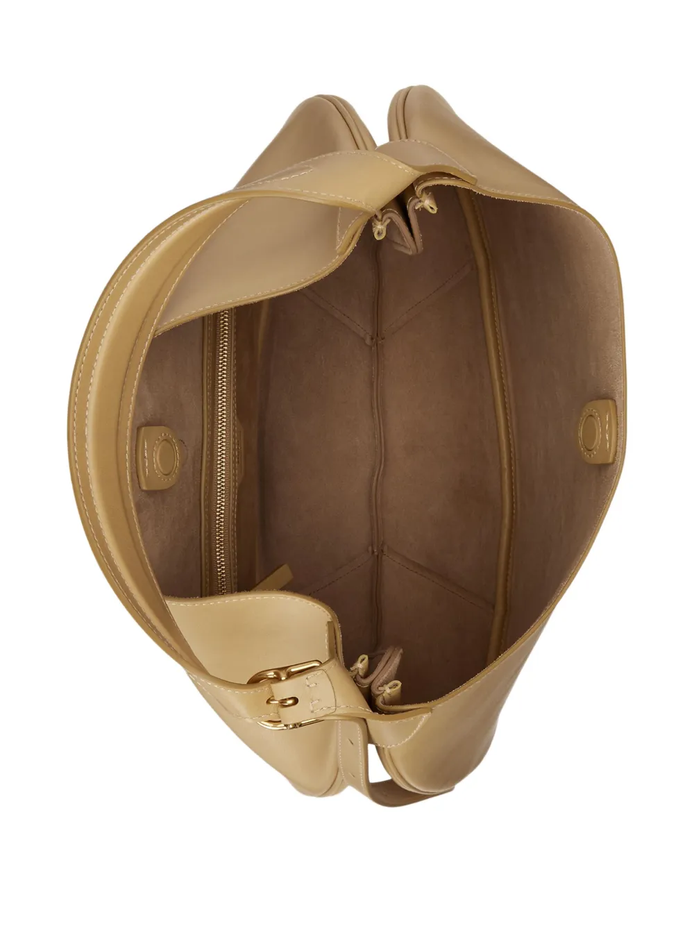 Polo Ralph Lauren Pony-plaque Leather Shoulder Bag In Brown