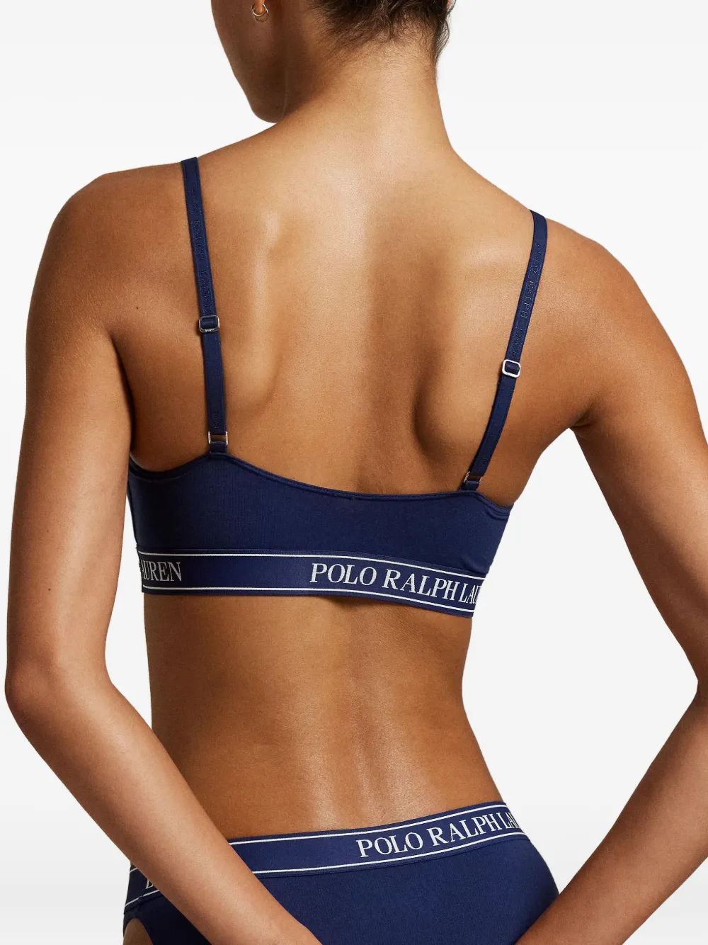 Polo Ralph Lauren Bralette met logoband Blauw