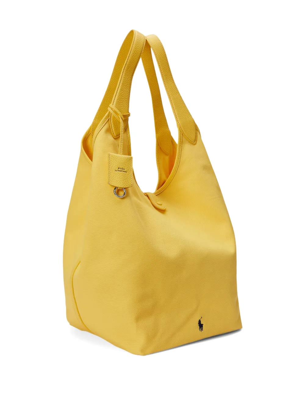 Polo Ralph Lauren Removable-pouch Leather Tote Bag In Yellow