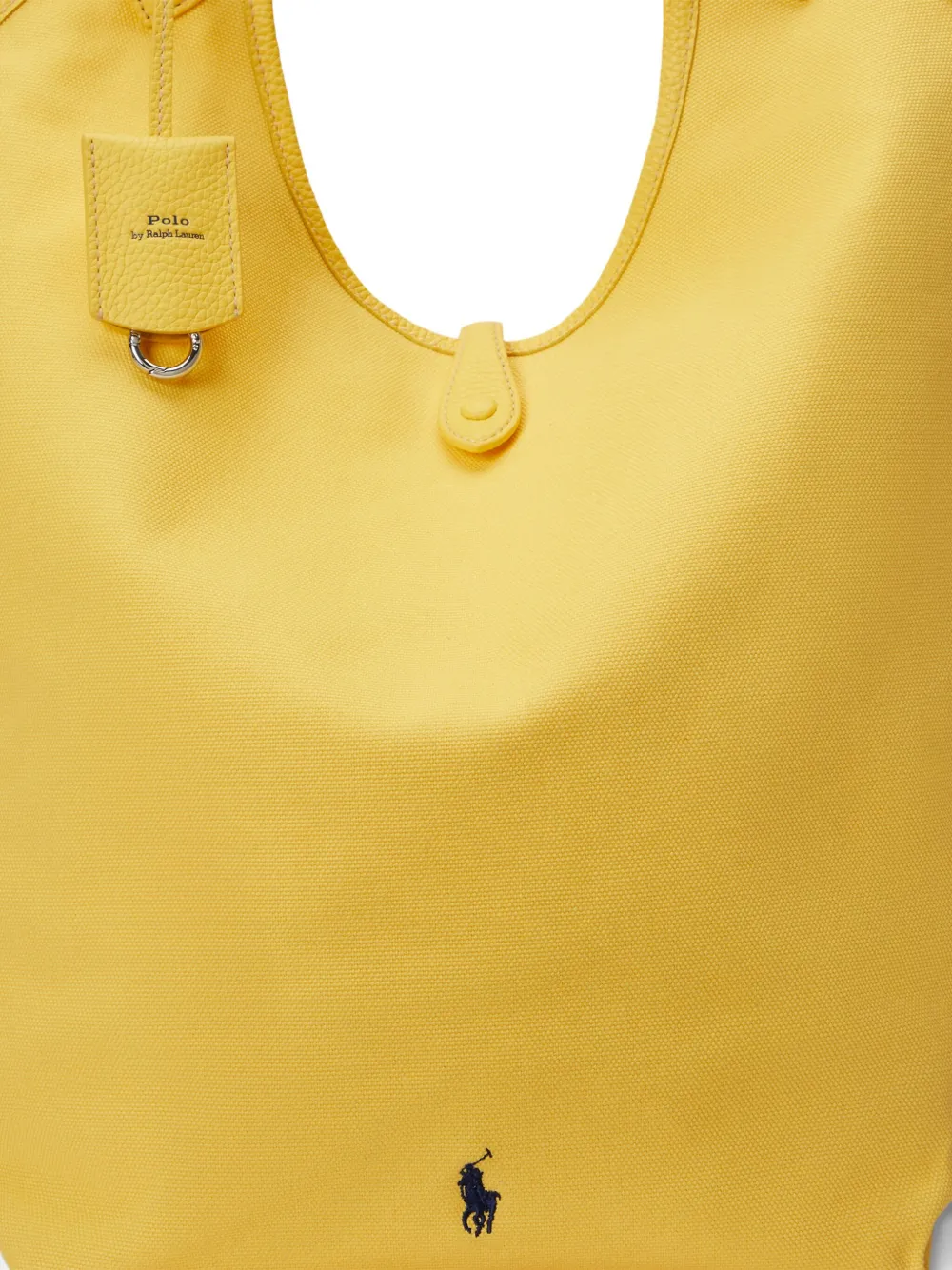 Polo Ralph Lauren Removable-pouch Leather Tote Bag In Yellow