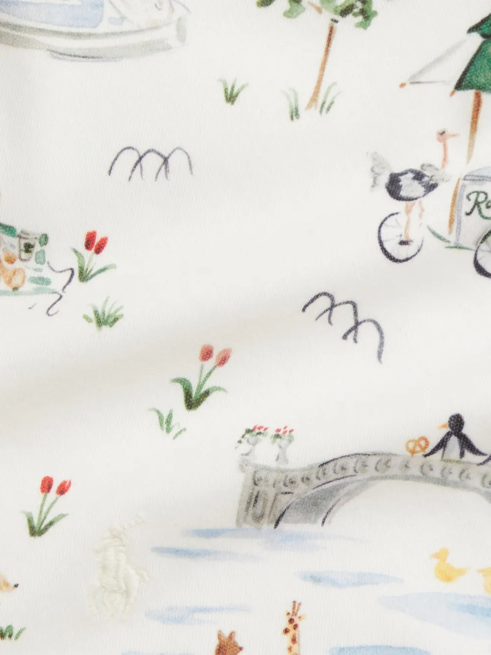 POLO RALPH LAUREN KIDS x Riley Sheehey katoenen slabbetje - Beige