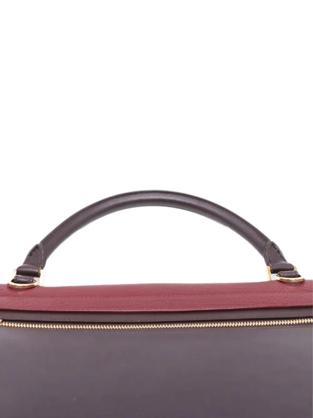 CELINE Pre-owned Trapeze Two-way Leather Tote Bag In Brown