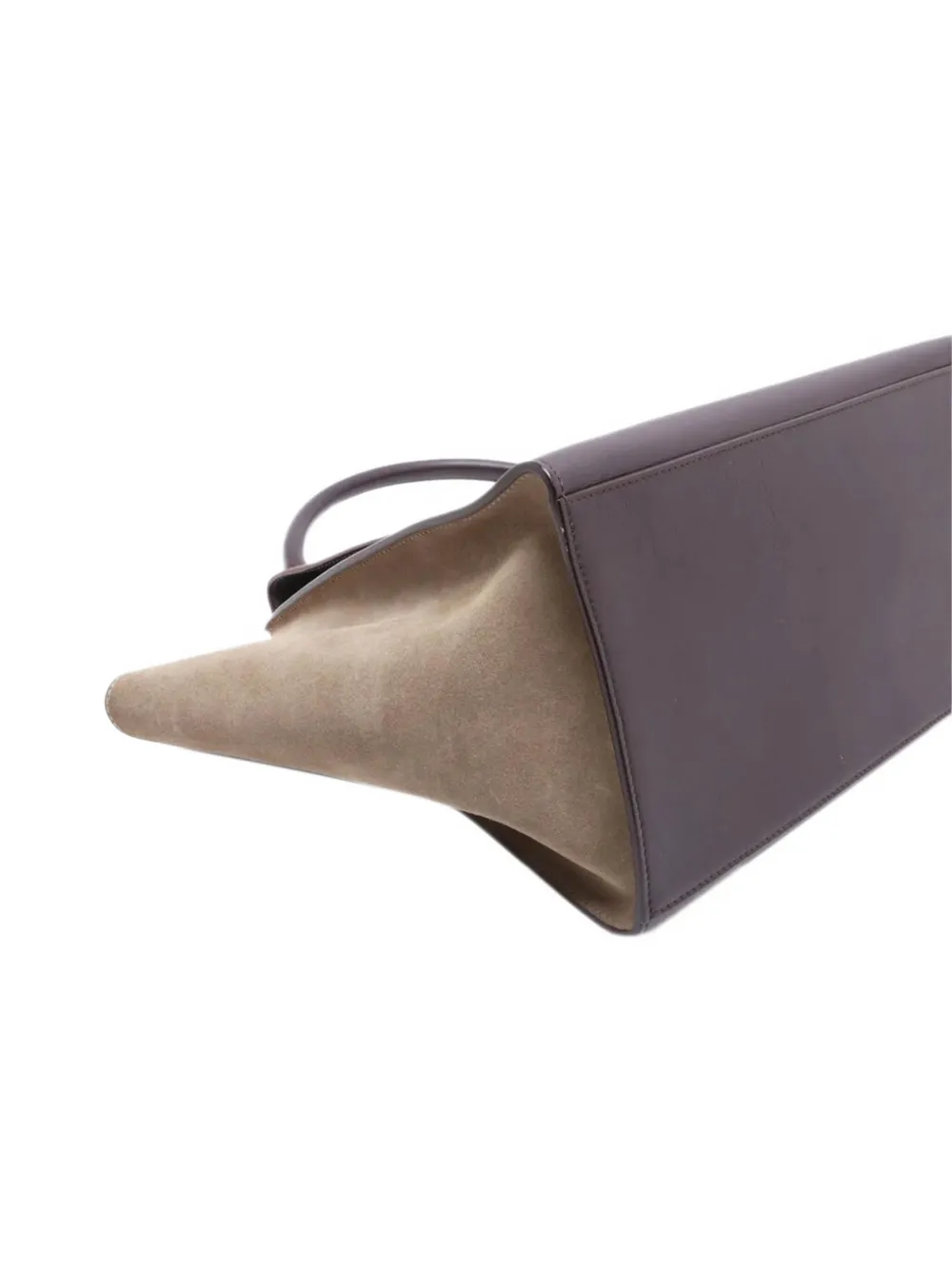 CELINE Pre-owned Trapeze Two-way Leather Tote Bag In Brown