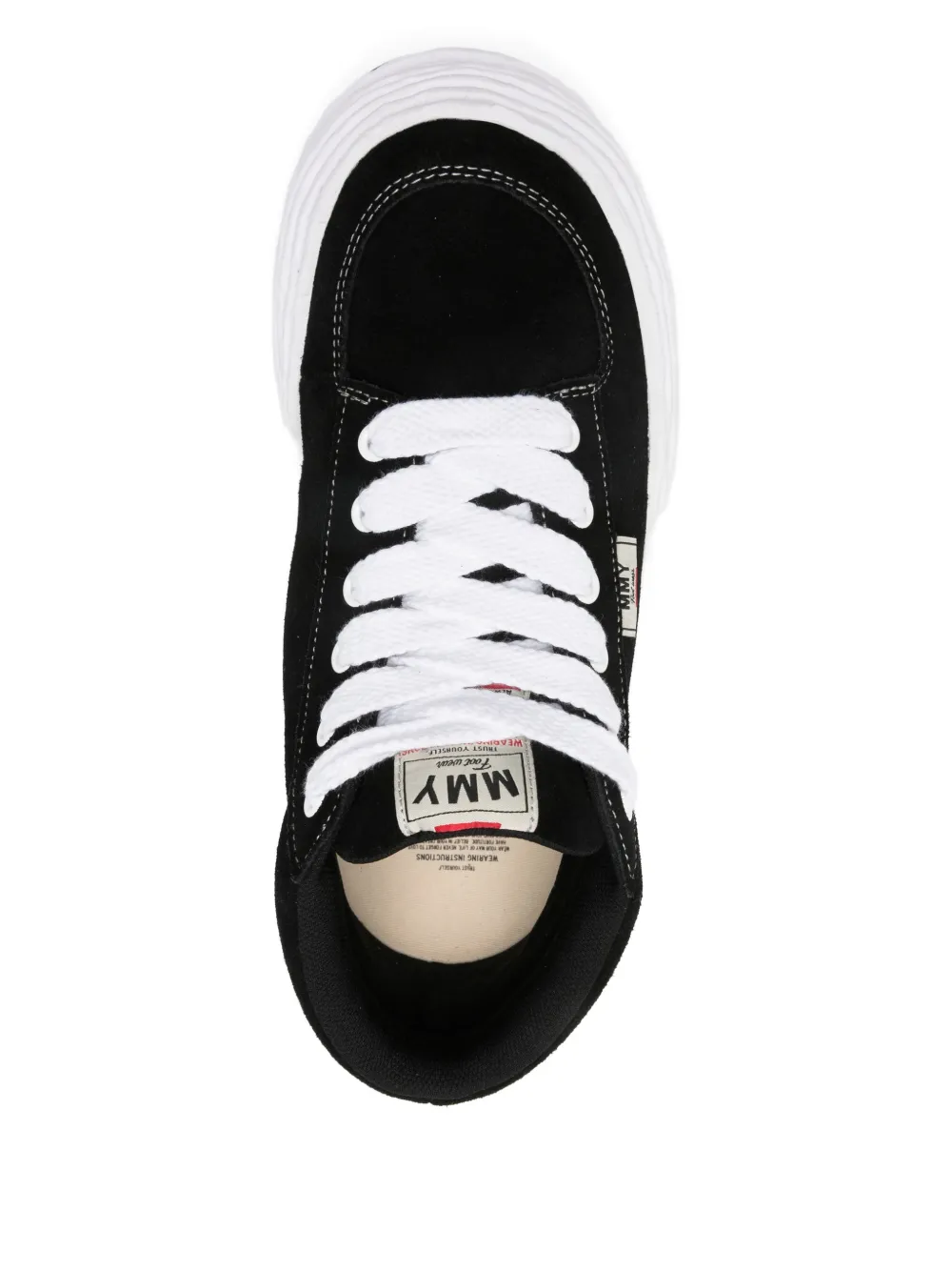 Miharayasuhiro Oliver Suede High-top Sneakers In Black