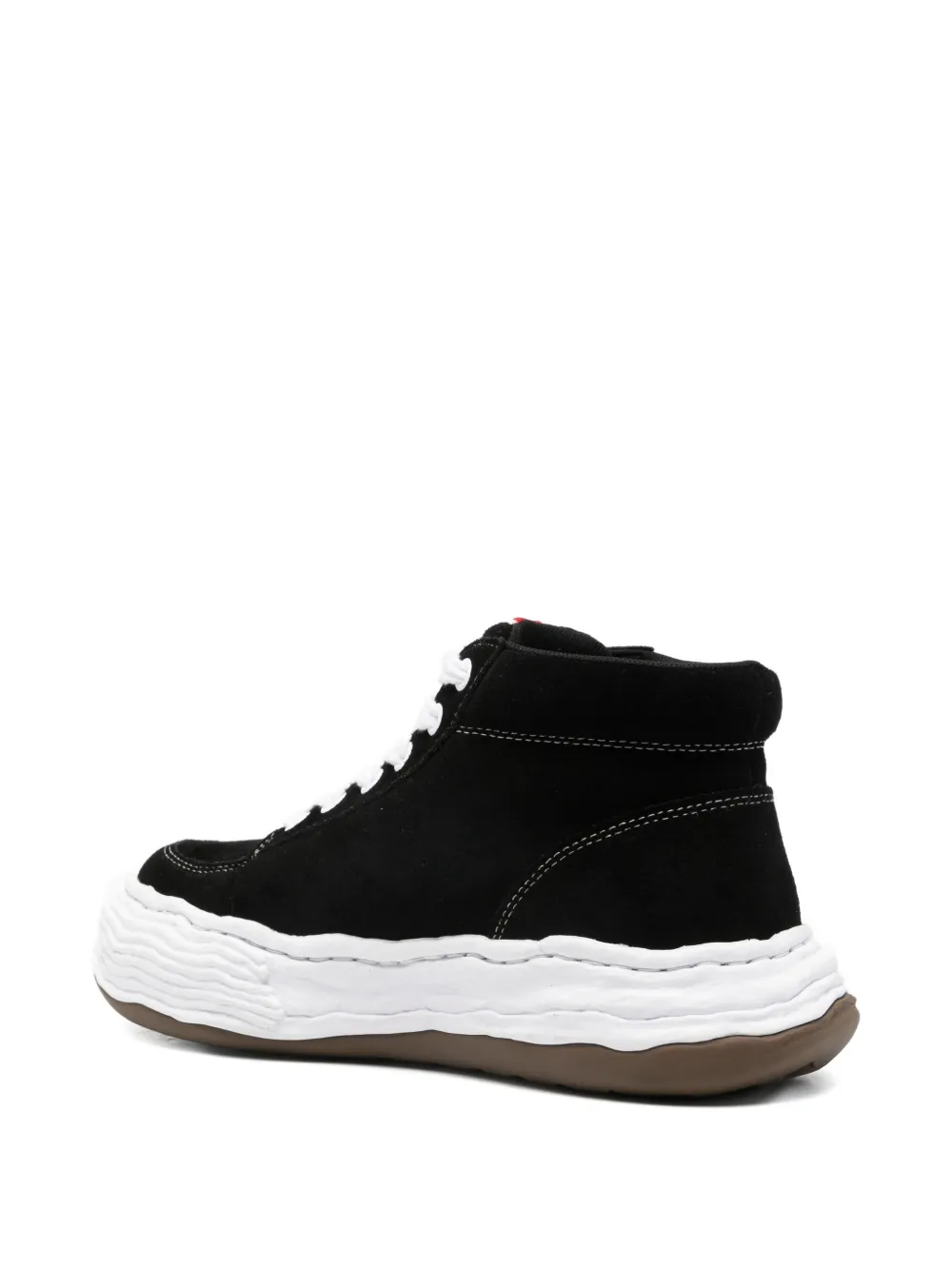 Miharayasuhiro Oliver Suede High-top Sneakers In Black