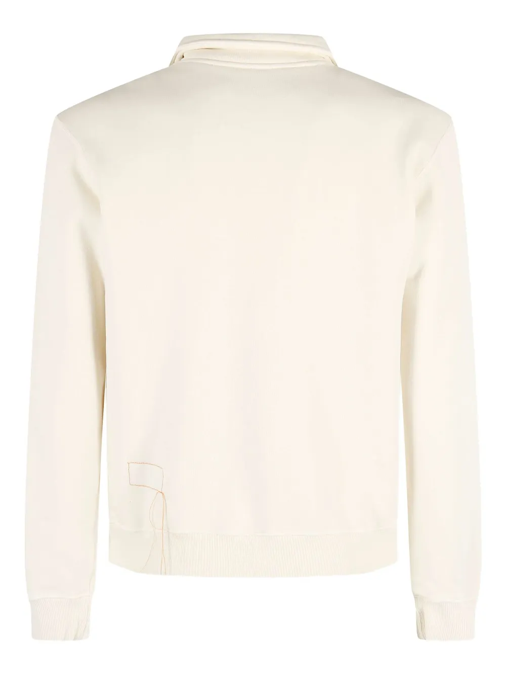 Fortela chest-pocket half-zipped sweatshirt - Wit