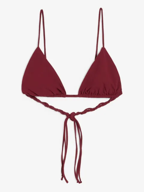 Jil Sander top de bikini estilo triángulo