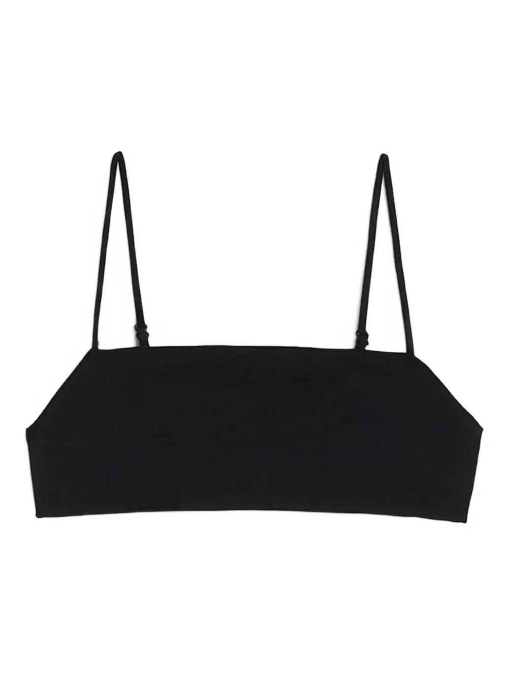 Jil Sander Jersey Back Interlocking Closure Bikini In Black