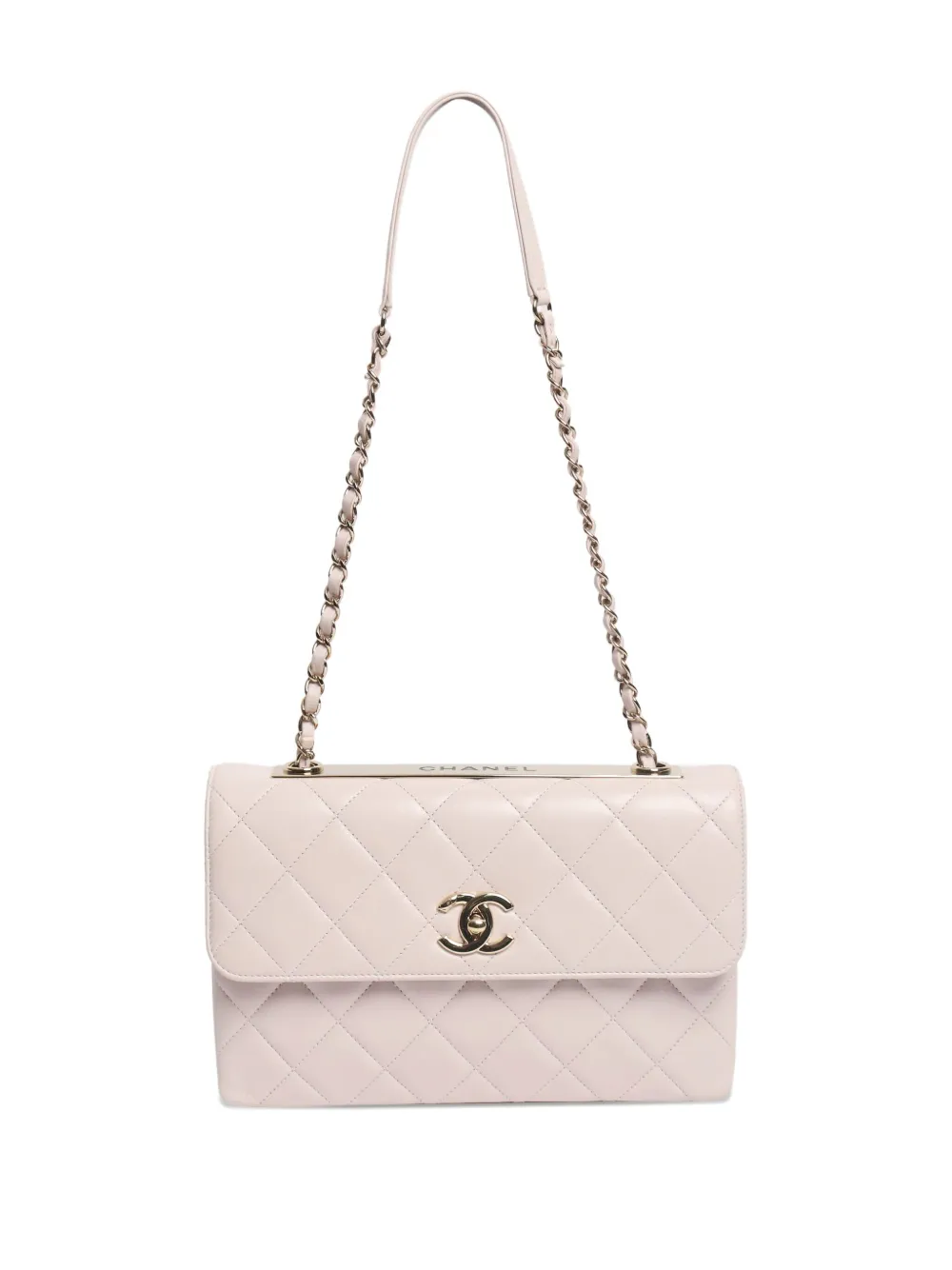 CHANEL Pre-owned Trendy Cc Flap Quilted Tote Bag In Pink