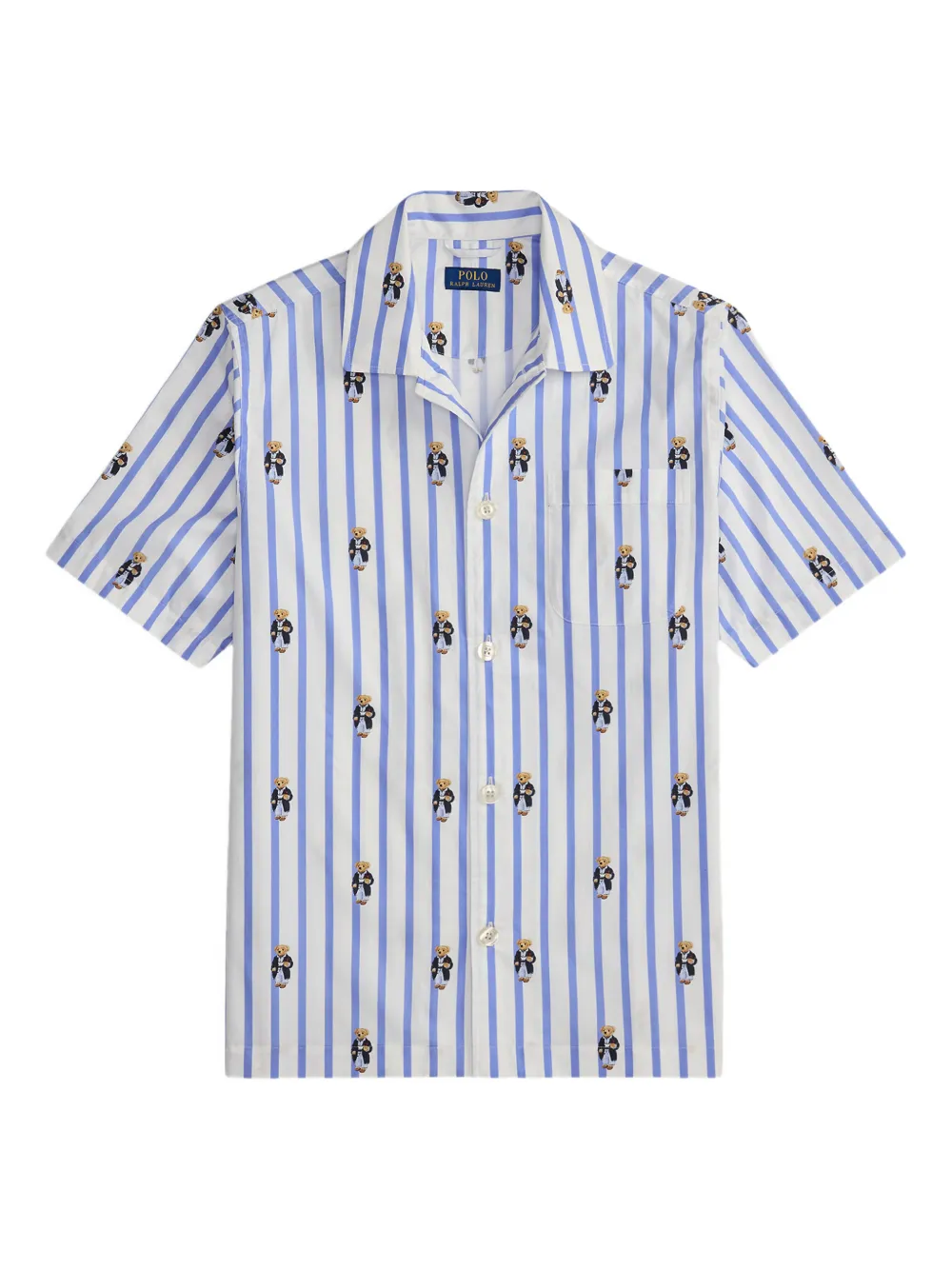 Polo Ralph Lauren striped pyjama shirt - Weiß
