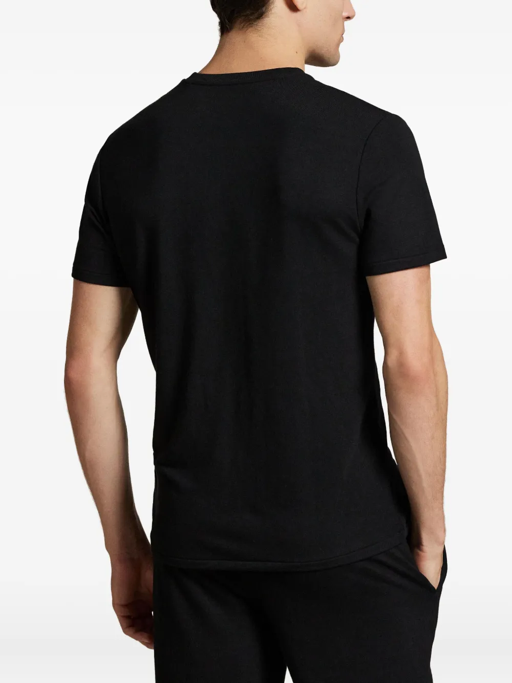 Polo Ralph Lauren Logo Sleep T-shirt In Black