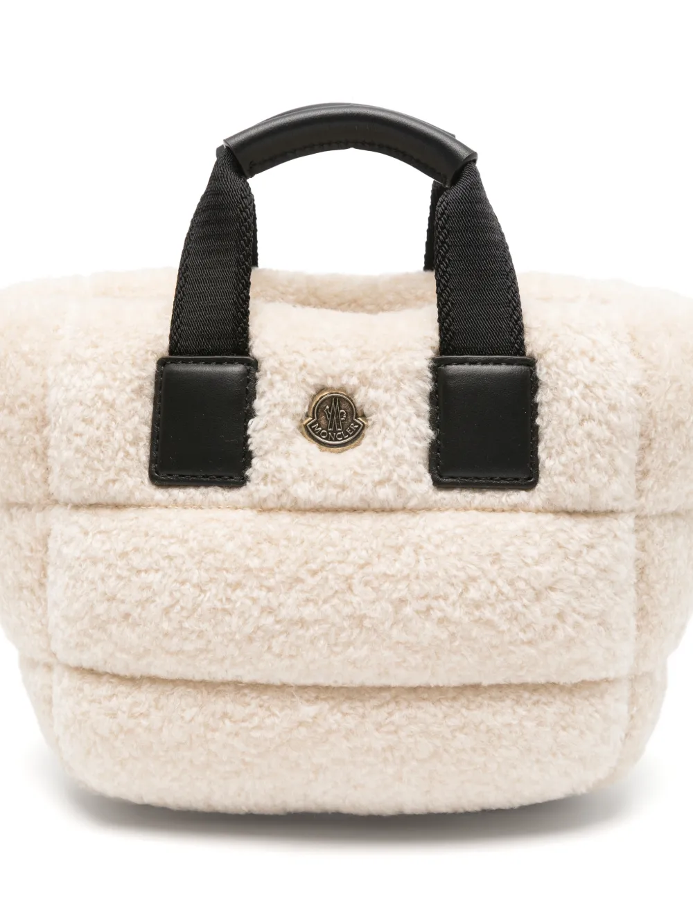 Moncler Caradoc Teddy mini-shopper Wit