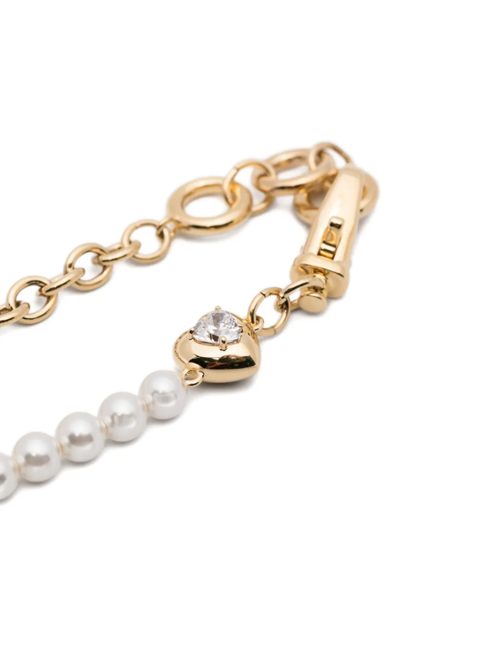  Swarovski Heart Bracelet - Gold 