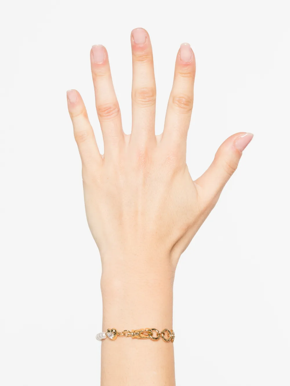  Swarovski Heart Bracelet - Gold 