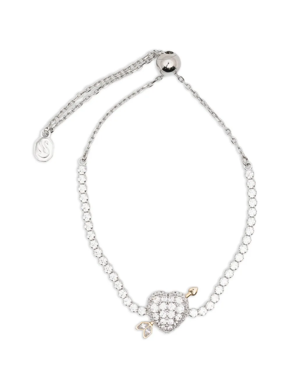 Swarovski Bracciale Idyllia con ciondolo a cuore - Argento