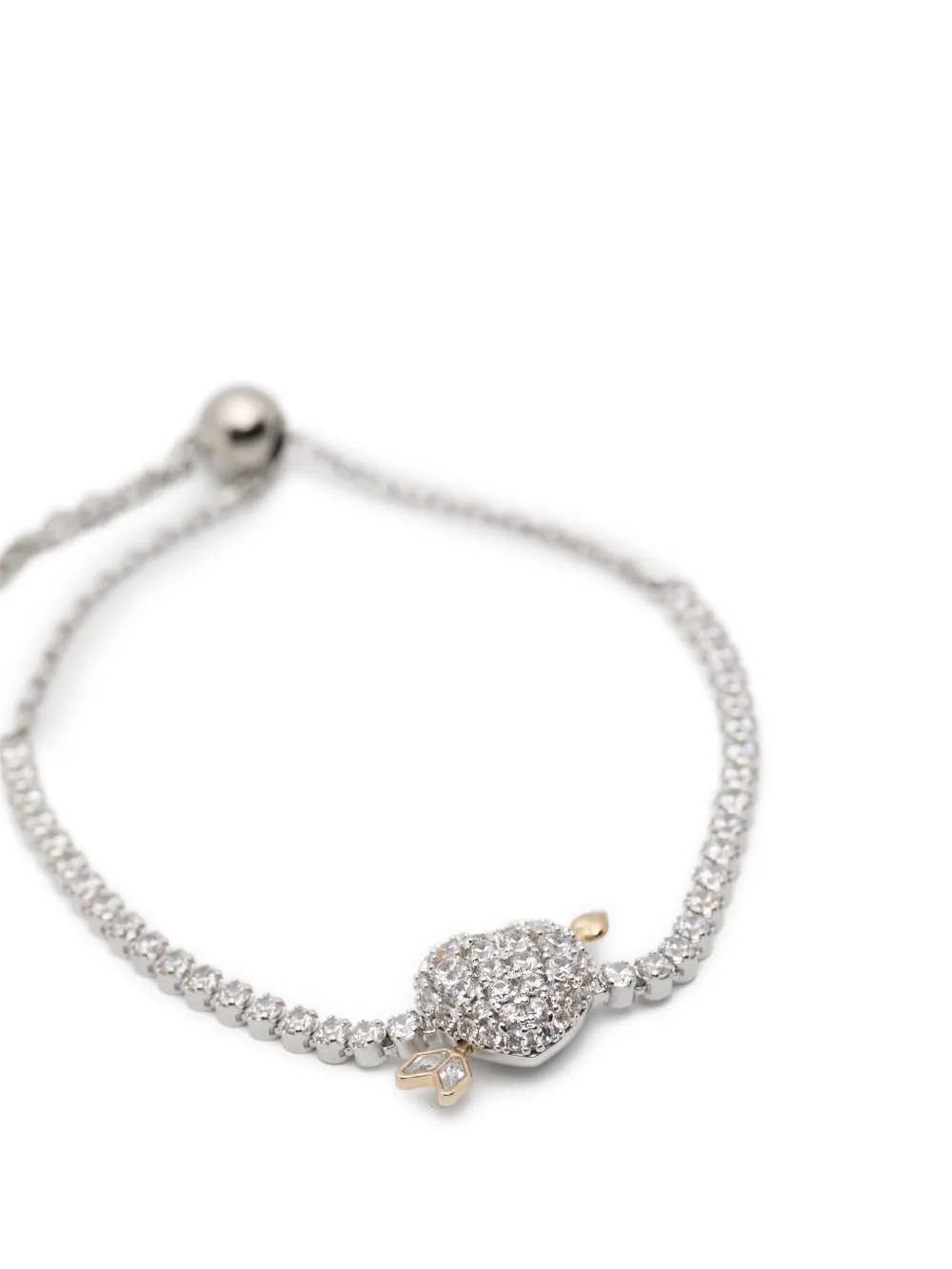  Swarovski Idyllia Heart-charm Bracelet - Silver 
