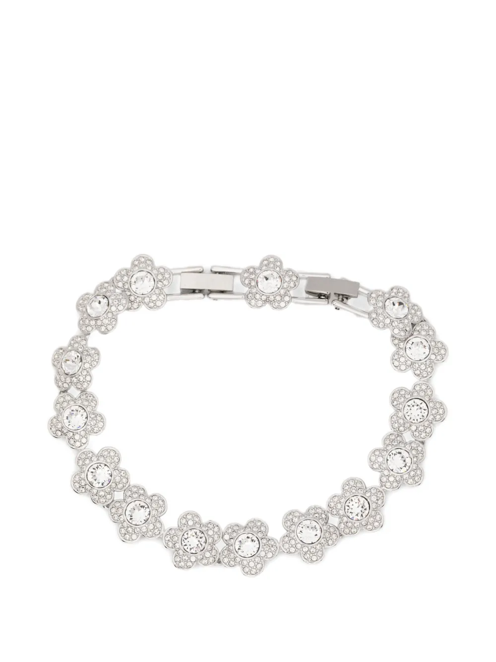 Swarovski x Ariana Grande Angelic floral crystal bracelet - Argento
