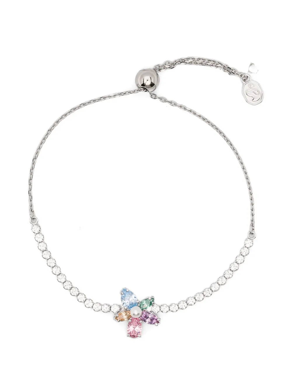 Swarovski x Ariana Grande motif rhodium bracelet - Argento