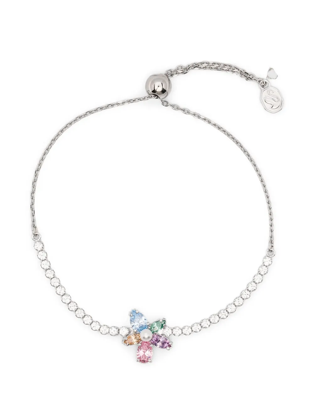 Swarovski x Ariana Grande motif rhodium bracelet - Argento