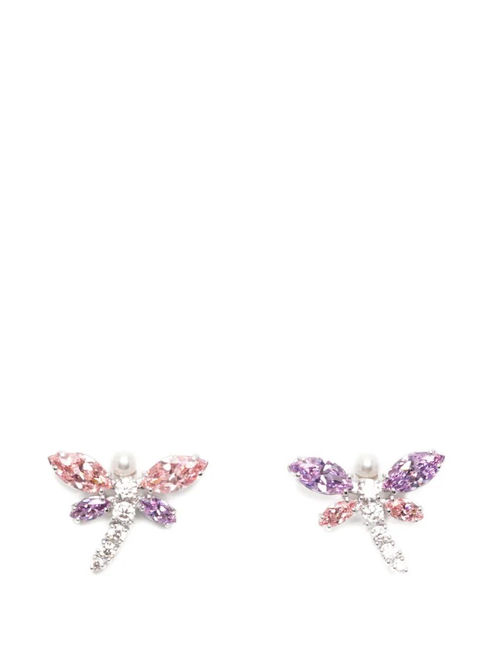 Swarovski x Ariana Grande dragonfly crystal earrings - Argento