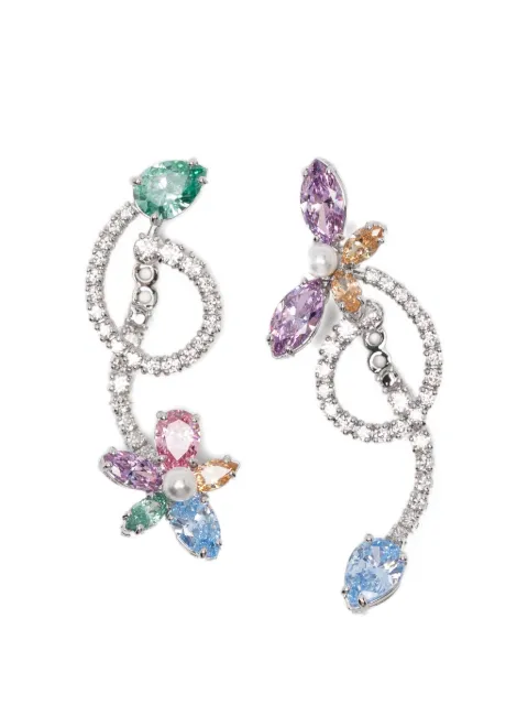 Swarovski boucles d'oreilles x Ariana Grande asymétriques serties de cristaux