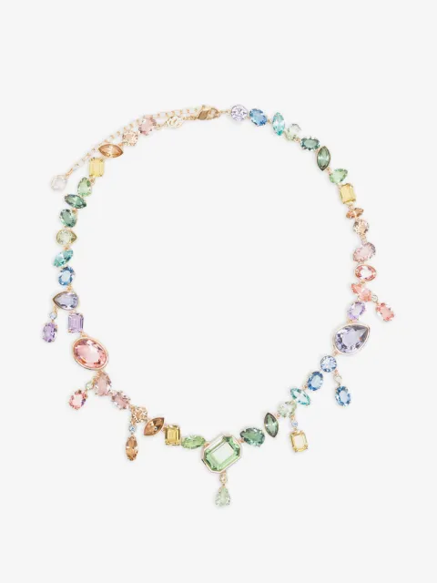 Swarovski collar con cortes mixtos