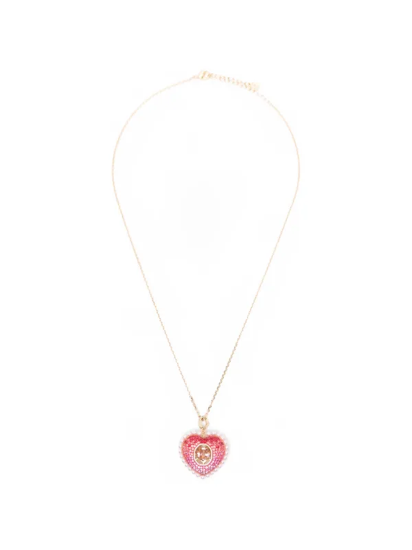 Swarovski Idyllia ハートペンダント ネックレス | ゴールドトーン 