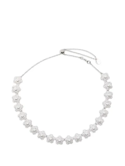 Swarovski collar con aplique floral