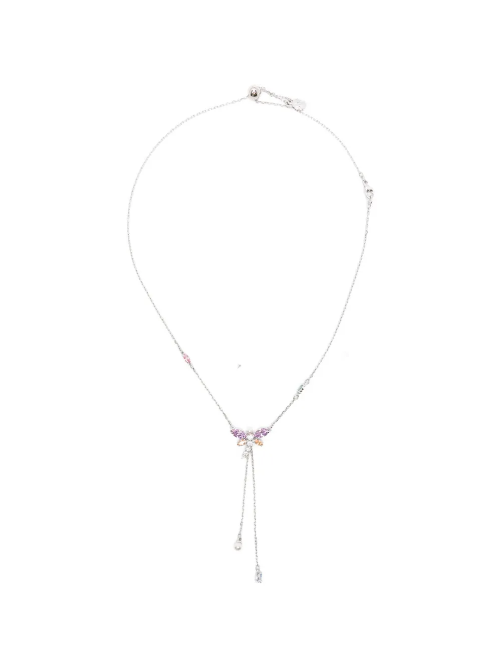 Swarovski x Ariana Grande crystal dragonfly necklace - Argento