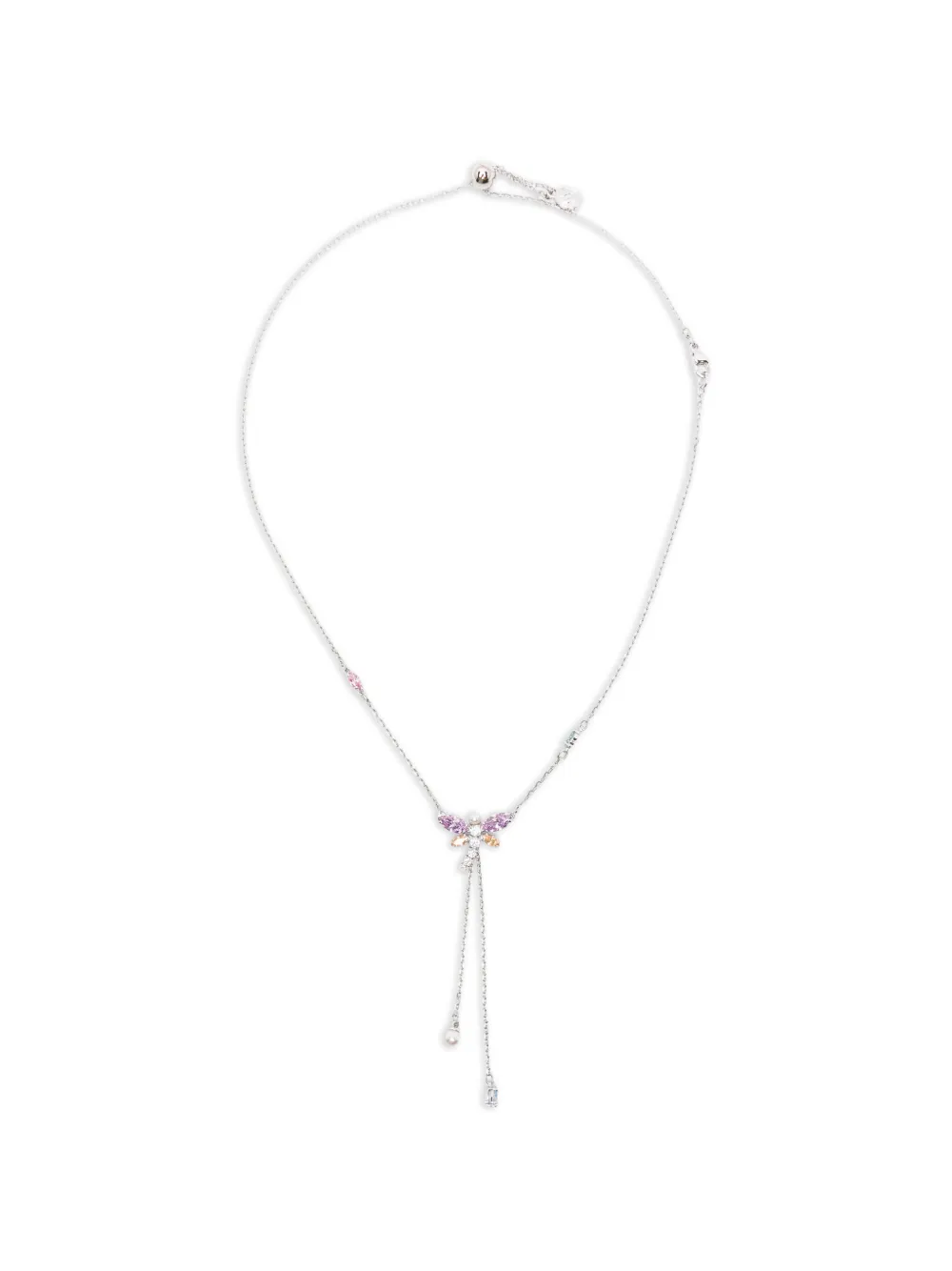 Swarovski x Ariana Grande crystal dragonfly necklace - Silber