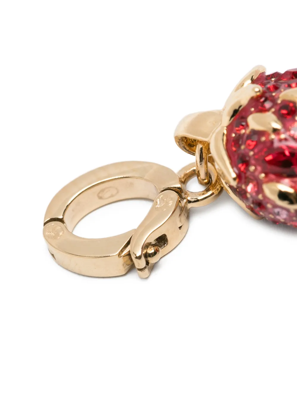  Swarovski Strawberry-charm Pendant - Gold 