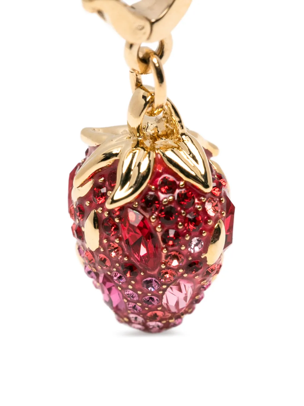  Swarovski Strawberry-charm Pendant - Gold 