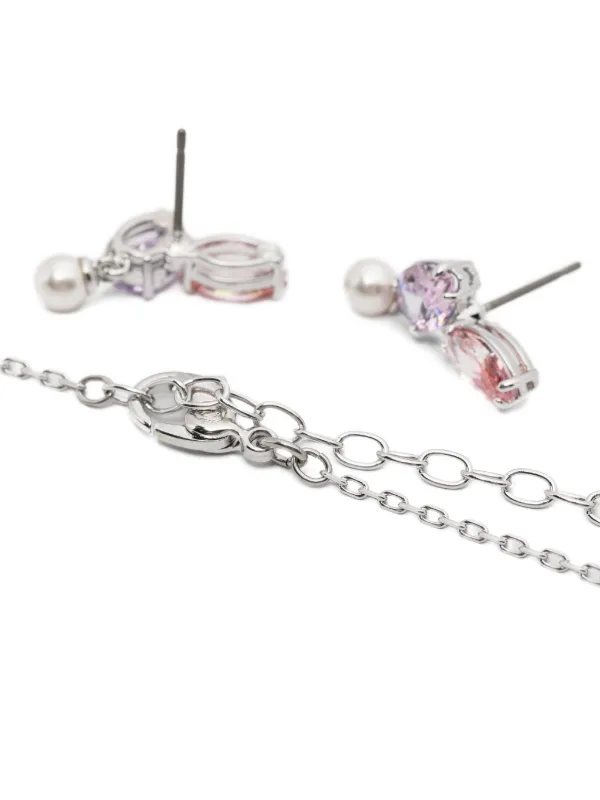 Swarovski x Ariana Grande クリスタル ピアス＆ネックレス セット